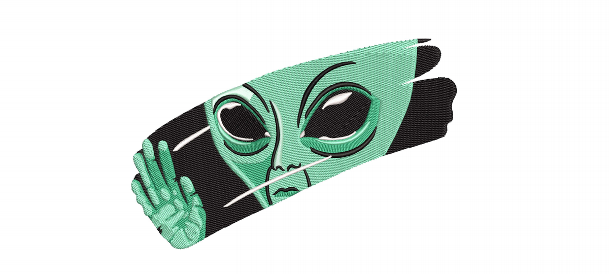 Machine Embroidery Designs. Alien