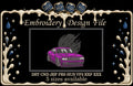 Purple Dodge Challenger SRT Muscle Car Machine Embroidery Design