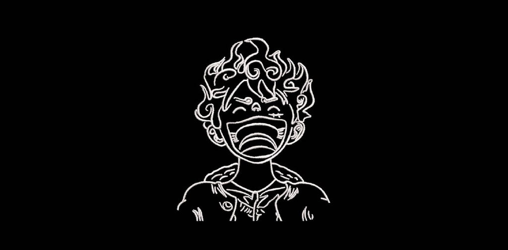 Curly Hair Laughing Hero Machine Embroidery Design