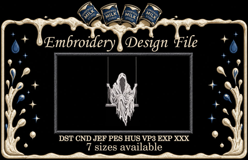 Grim Reaper on Swing Machine Embroidery Design