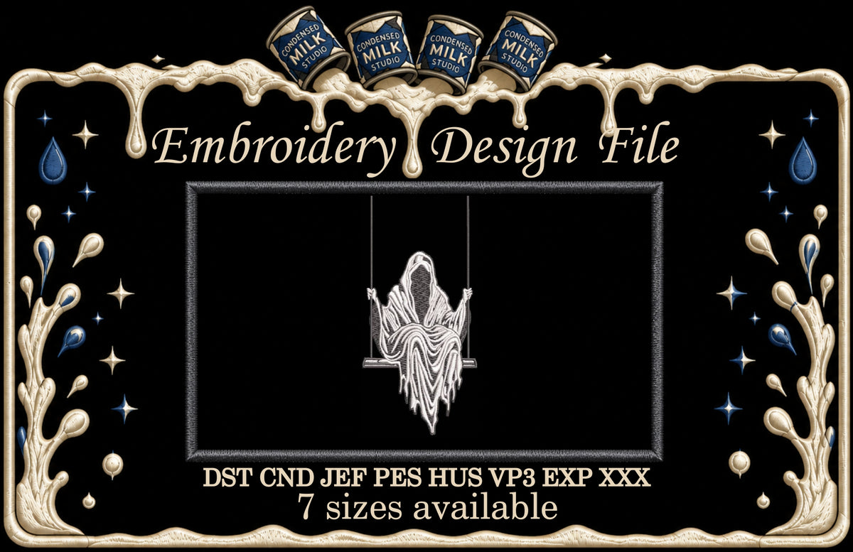 Grim Reaper on Swing Machine Embroidery Design