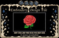 Machine embroidery designs, Embroidery rose
