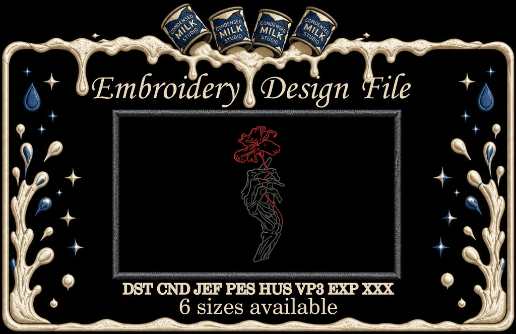 Gothic Romance Flower Patch Digital File