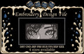 Manga Girl Eyes Box Machine Embroidery Design