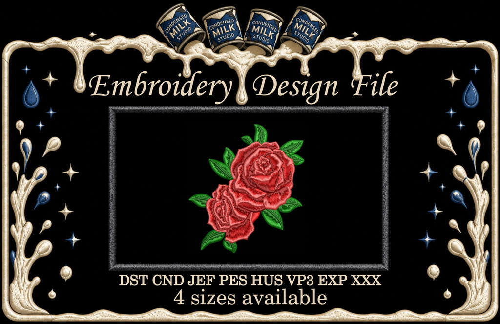 Machine Embroidery Designs. Rose