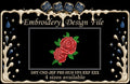 Machine Embroidery Designs. Rose