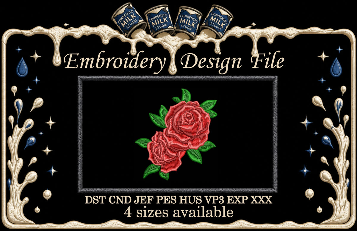 Machine Embroidery Designs. Rose
