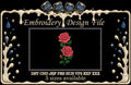 Machine embroidery designs, Embroidery rose