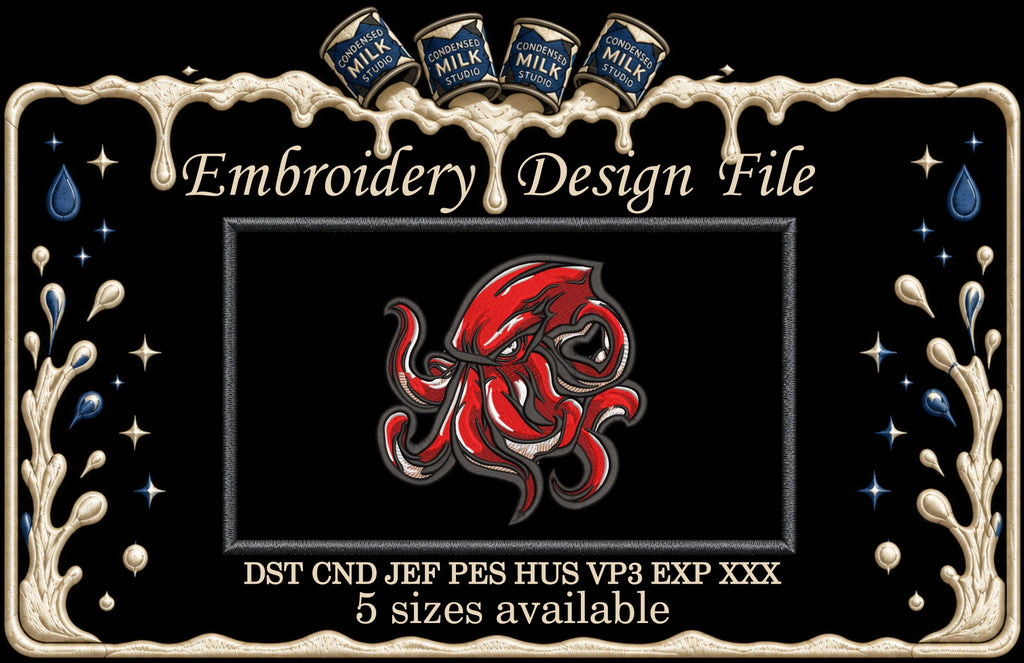 Machine Embroidery Designs,Octopus