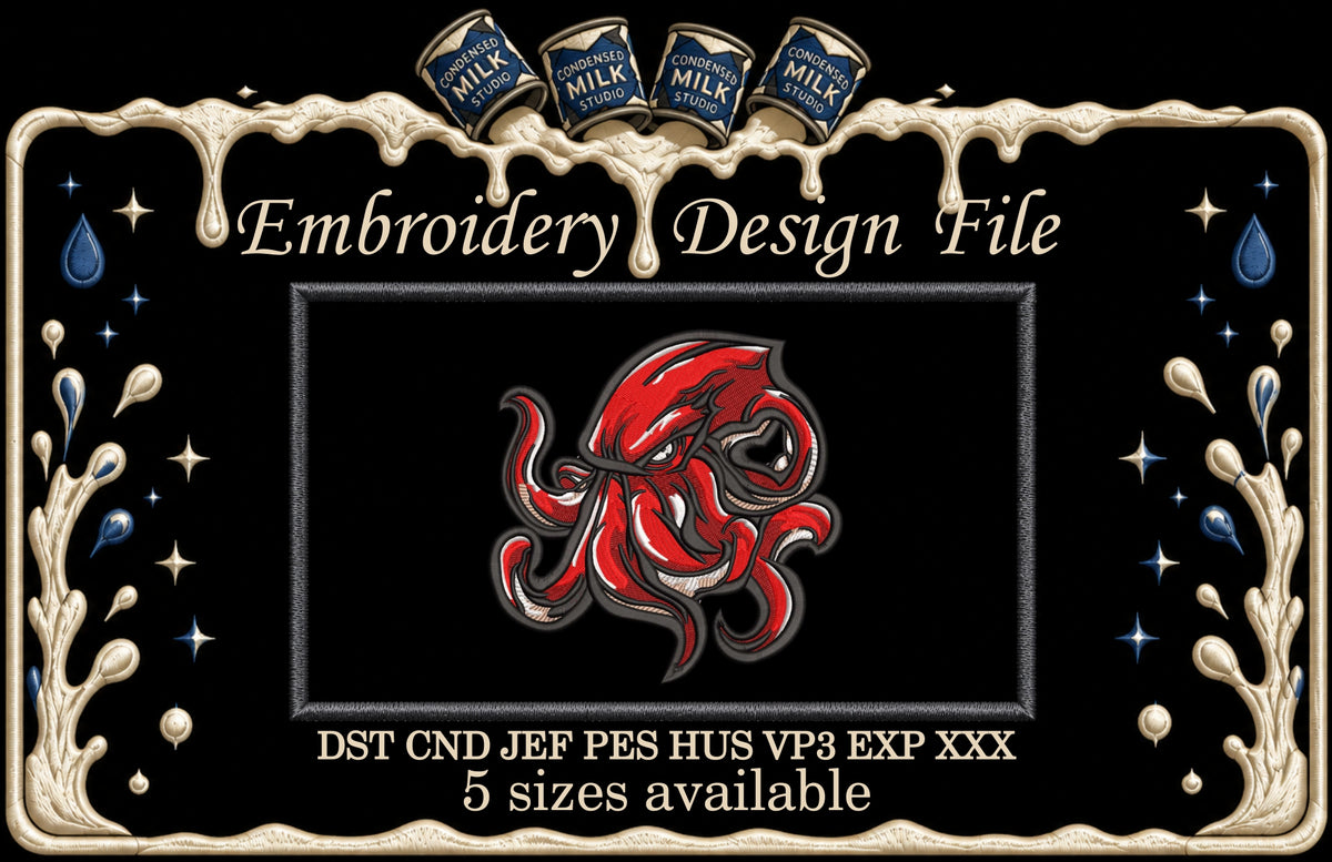 Machine Embroidery Designs,Octopus