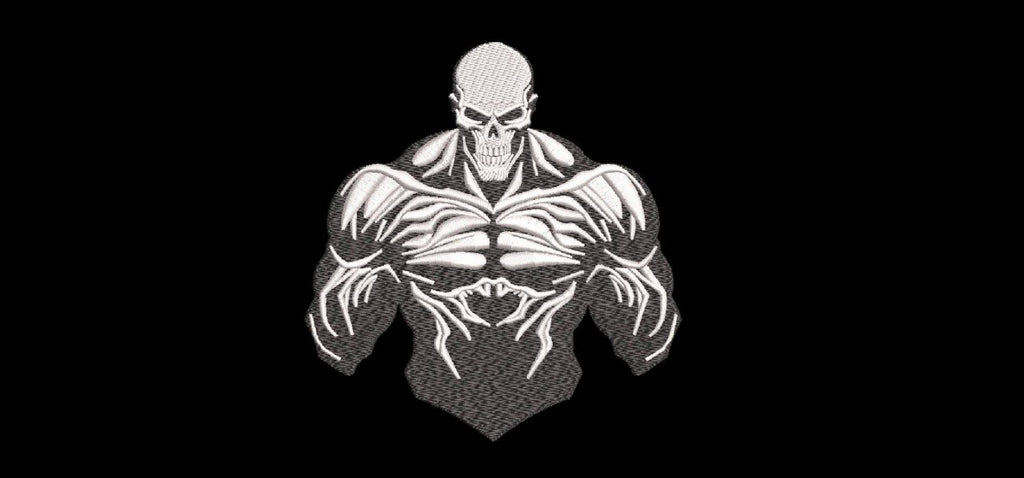 Machine Embroidery Designs.Skull