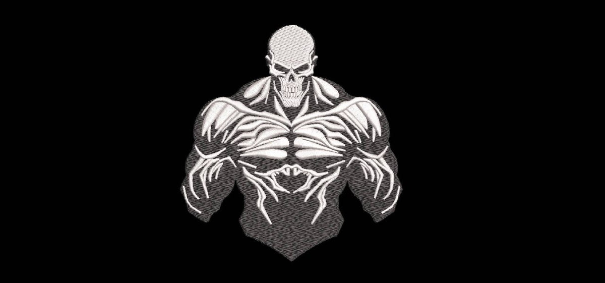 Machine Embroidery Designs.Skull