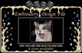 Happy Cat Meme Machine Embroidery Design