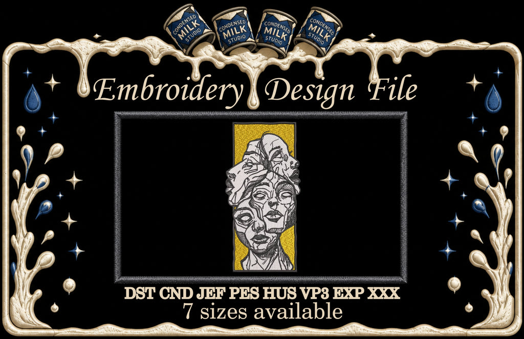 Broken Statue Dark Art Patch Digital File
