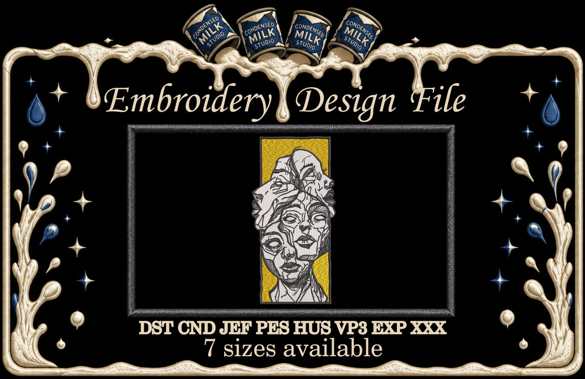 Broken Statue Dark Art Patch Digital File