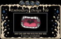 Open Screaming Mouth Machine Embroidery Design