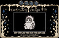 Cute Cat in Cow Costume Machine Embroidery Design - Kawaii Kitten Onesie Patch Digital File