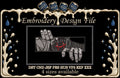 Shadow Ninja 3D Peeker Machine Embroidery Design
