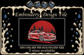 Machine Embroidery Designs, Car Supra