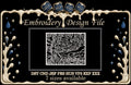 Van Gogh Starry Night Machine Embroidery Design - Famous Painting Linework Patch Digital File