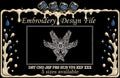 Biblically Accurate Angel Machine Embroidery Design - Six Winged Seraphim Eye Patch Digital File