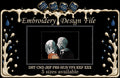 Veiled Lovers Kiss Machine Embroidery Design