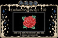 Machine embroidery designs, Embroidery rose