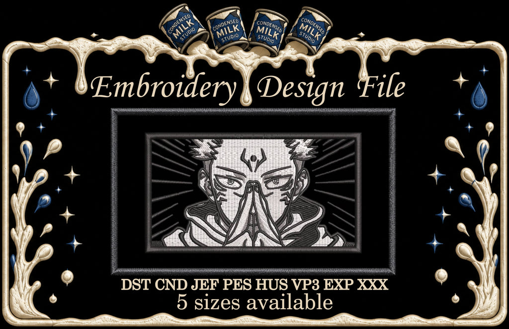 Cursed King Hands Sign Machine Embroidery Design