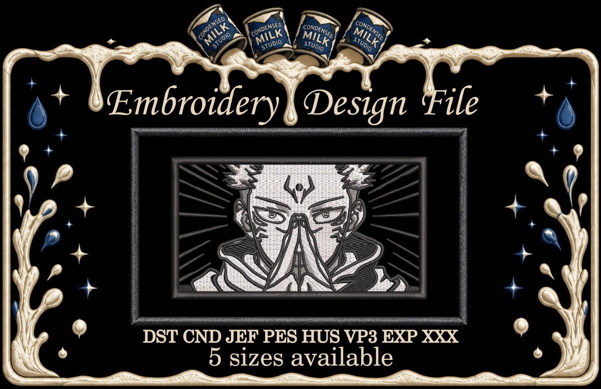 Cursed King Hands Sign Machine Embroidery Design