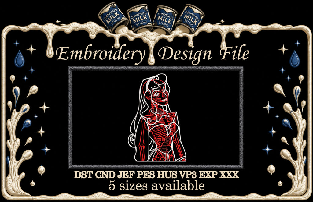 Fairytale Anatomical X-Ray Linework Patch Digital File