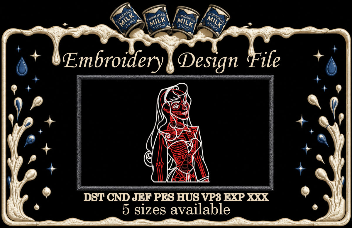 Fairytale Anatomical X-Ray Linework Patch Digital File