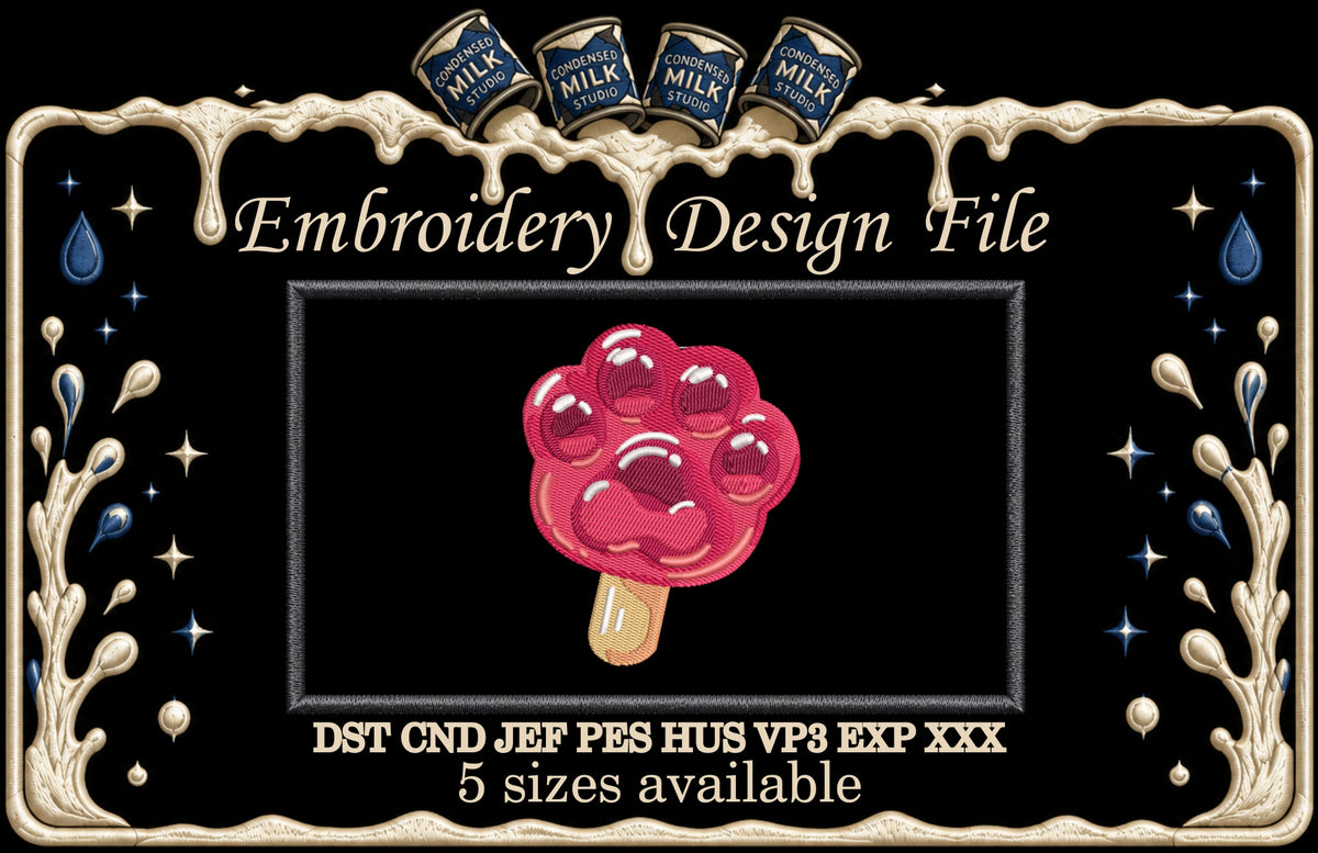 Machine Embroidery Designs.Paw
