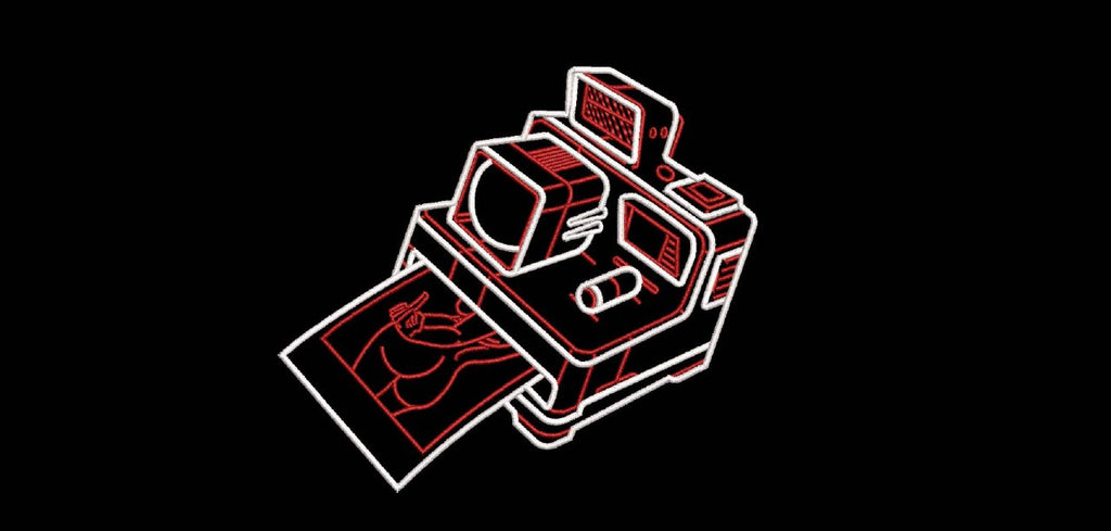 Retro Instant Camera Machine Embroidery Design