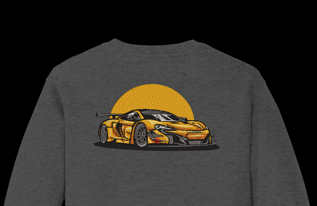 Modern Sports Car Racing Patch Digital File
