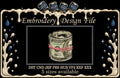 Rolled 100 Dollar Bills Machine Embroidery Design