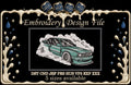 BMW E30 Drift Smoke Machine Embroidery Design - Retro Classic Car Patch Digital File