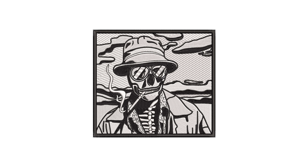 Machine Embroidery Designs.Skeleton