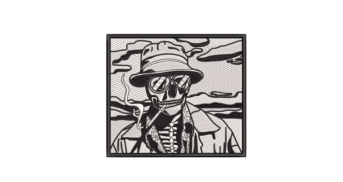 Machine Embroidery Designs.Skeleton