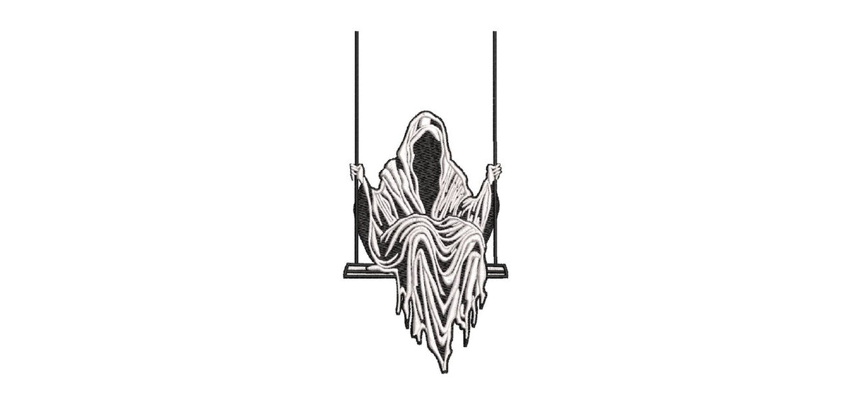 Grim Reaper on Swing Machine Embroidery Design