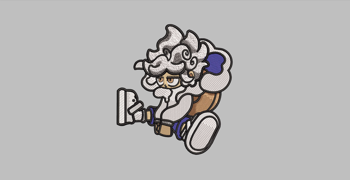 Chibi Sun God Sitting Machine Embroidery Design