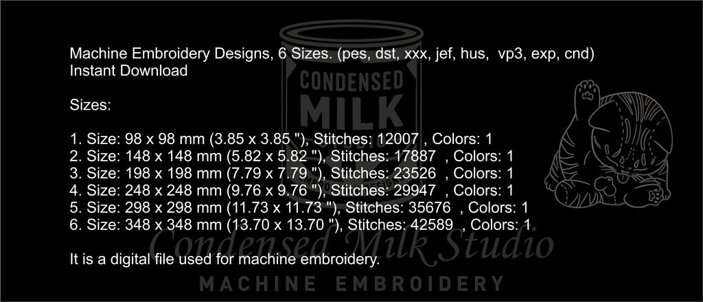 Machine Embroidery Designs. Cat