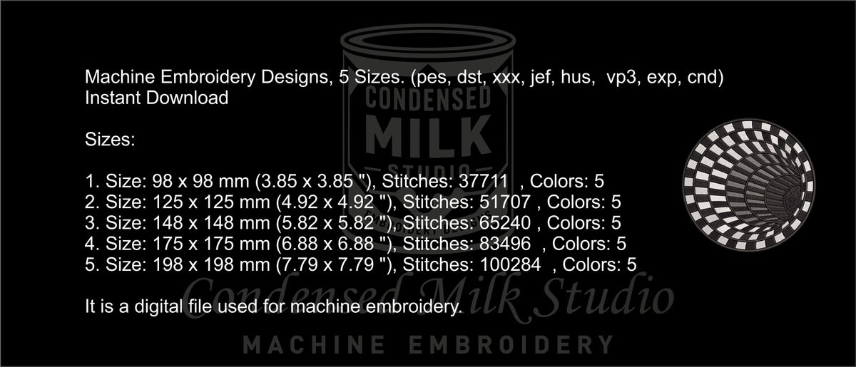 Machine Embroidery Designs.Illusion