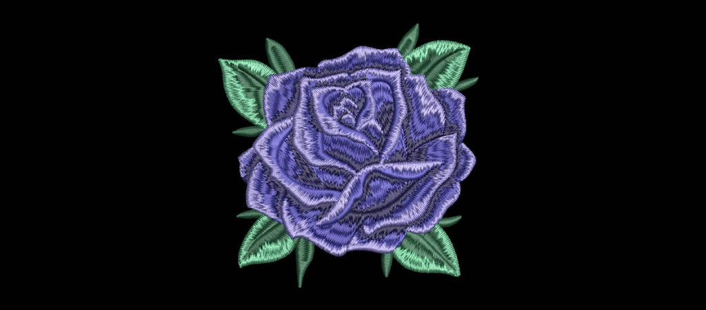 Machine embroidery designs, Embroidery rose