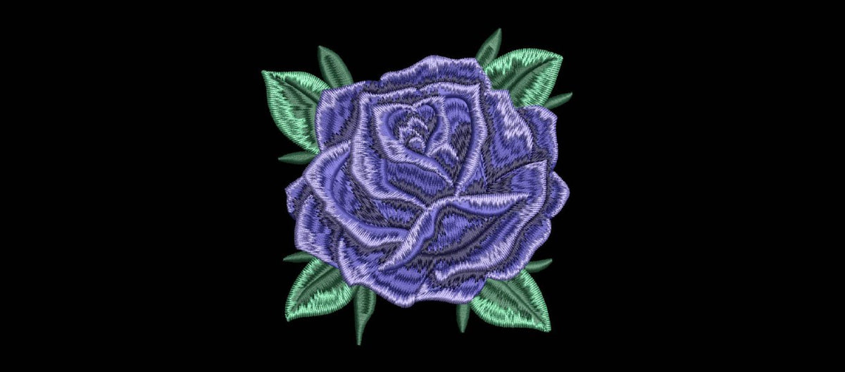 Machine embroidery designs, Embroidery rose