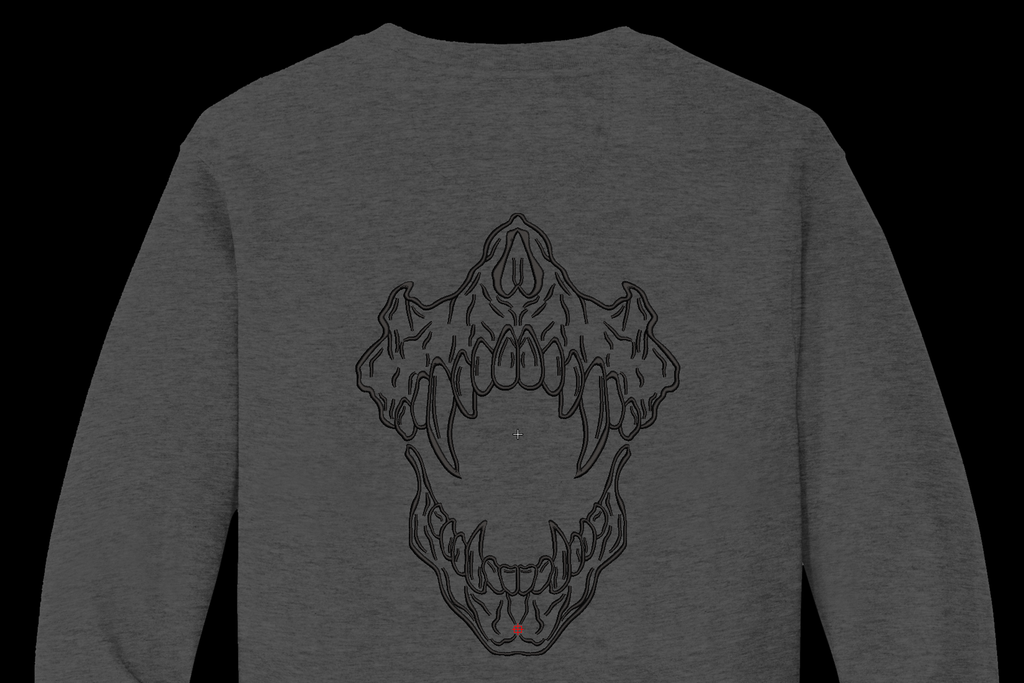 Monster Beast Jaws Machine Embroidery Design