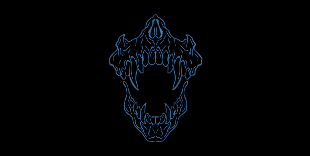 Monster Beast Jaws Machine Embroidery Design