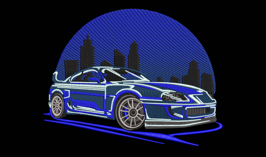 Machine Embroidery Designs, Car Supra