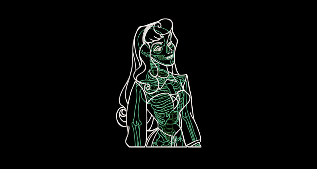 Fairytale Anatomical X-Ray Linework Patch Digital File