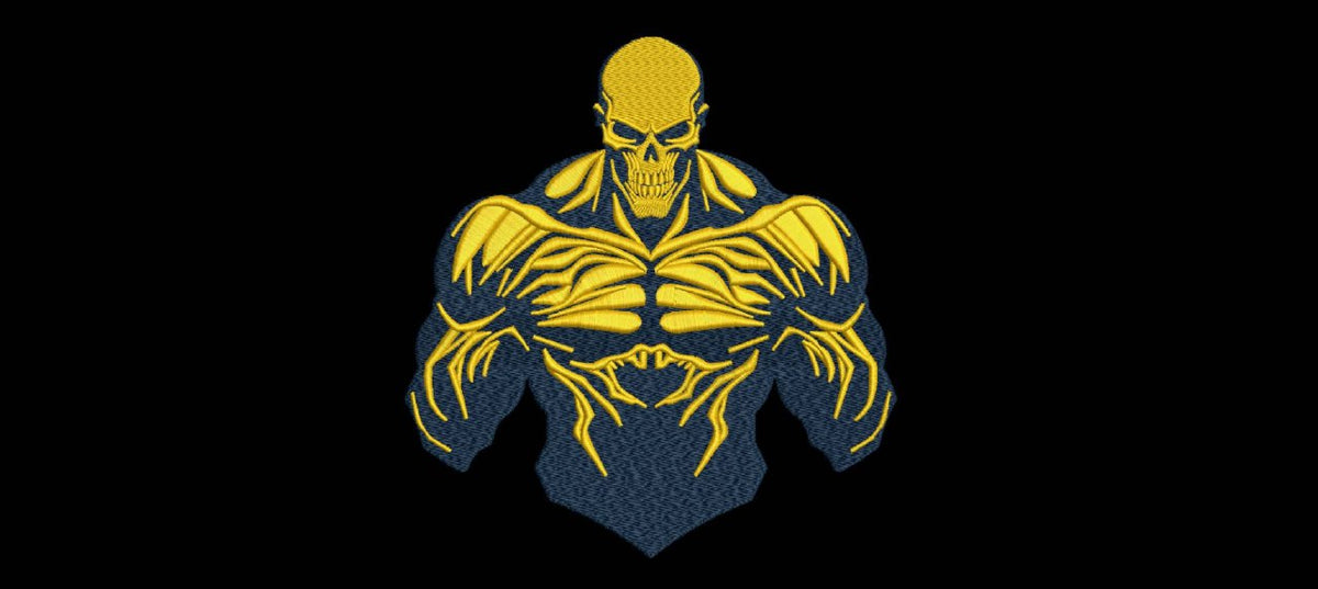 Machine Embroidery Designs.Skull