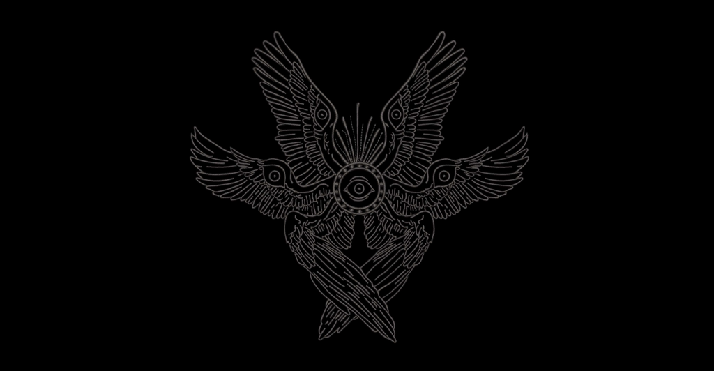Biblically Accurate Angel Machine Embroidery Design - Six Winged Seraphim Eye Patch Digital File